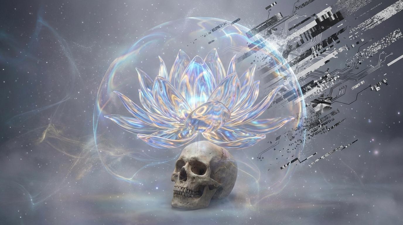 Sahasrara lotus shielding consciousness